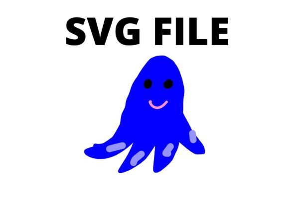 Blue Octopus Simple SVG Craft File: A Versatile Design Asset for Creative Marketers