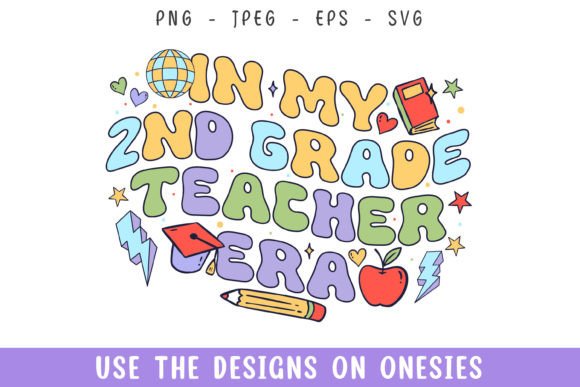In My 2nd Grade Teacher Era Groovy Retro