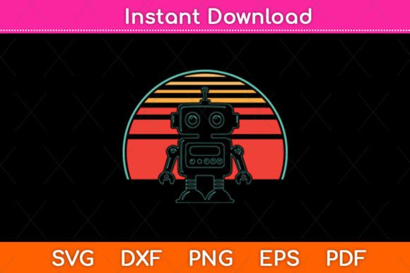 Robot Retro Vintage 80s Style Robotics